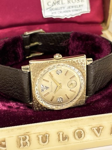 Bulova 10k rolled gold box - gold, *+box*