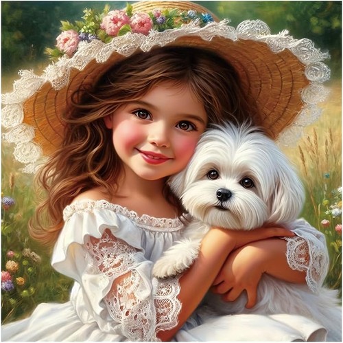 Dog diamond painting - kits, for