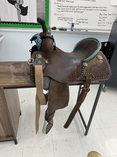 Double custom western saddle - double,