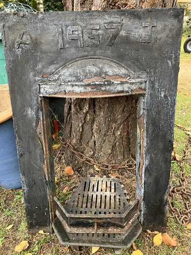 Cast iron fireplace surround - iron,