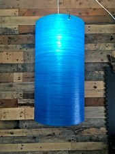 HUGE 23" VINTAGE 60'S 70'S NIGHTCLUB FIBREGLASS CEILING LIGHT LAMP SHADE RETRO