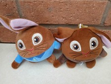 2 BEATRIX POTTER squeezsters - keyring or bag clips