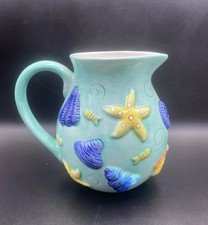 Rayware Jug Seashells Fish Starfish Patterned
