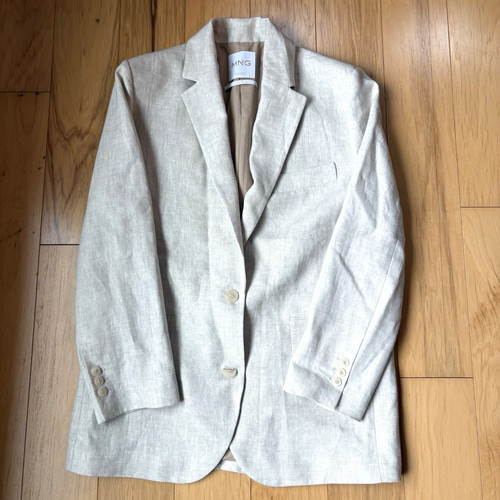 Mango mng 100 linen - mango, oatmeal