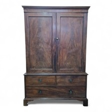Victorian Mahogany linen press