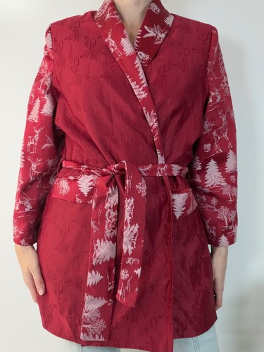 Christmas blazer belted jacket - christmas,