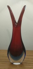 Vintage Murano Sommerso Red