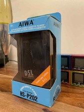 Vintage RARE Aiwa HS-P202 Mk3 Cassette Player Boxed with Acessories Walkman 80s