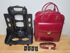 McKlein USA La Grange Leather Vertical Wheeled Ladies Laptop Briefcase 