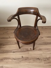 Beech Bentwood Kohn Brothers Bistro Chair With Masonic Insignia