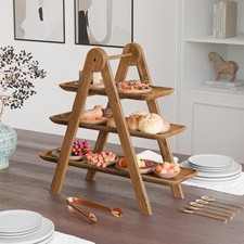 3 Layers Wooden Serving