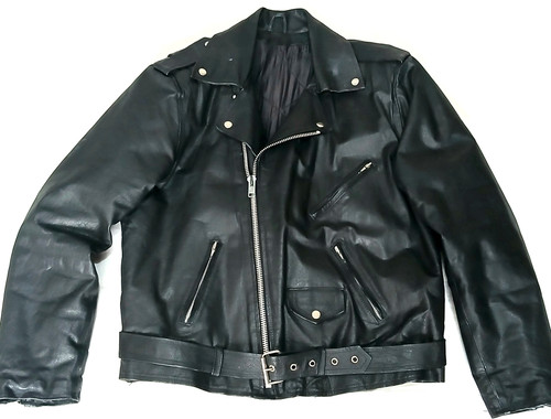 Vintage leather motorcycle - leather,