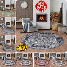 New Traditional Circle Round Rugs Living Room Hallway Floor Mats Kitchen Indoor