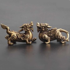 2PCS Curio Chinese Bronze