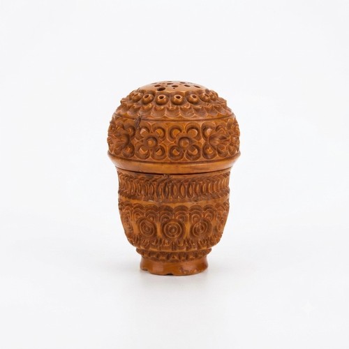 Vintage carved corozo nut - vintage,