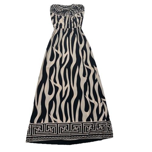Vintage strapless maxi dress - maxi, s