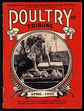 1925 Poultry Tribune Magazine Great Graphics