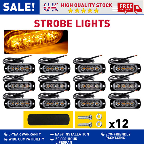 12x led amber - 12x, recovery
