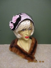 1940S LADIES PINK &BLACK