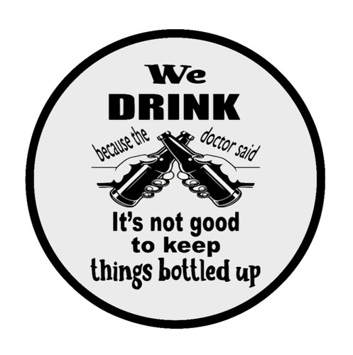 Drinking vinyl - up), 4"