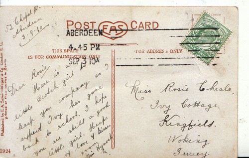 Genealogy postcard cheale - genealogy,