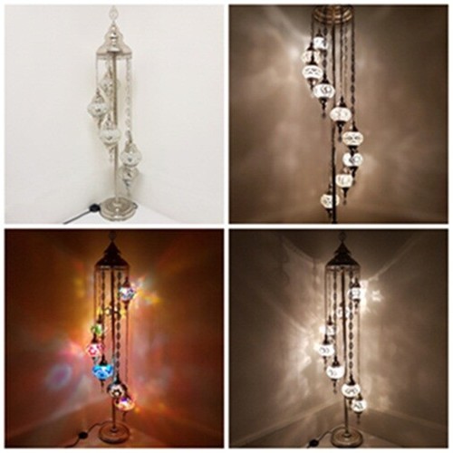 Silver chrome floor lamp - chrome, 7