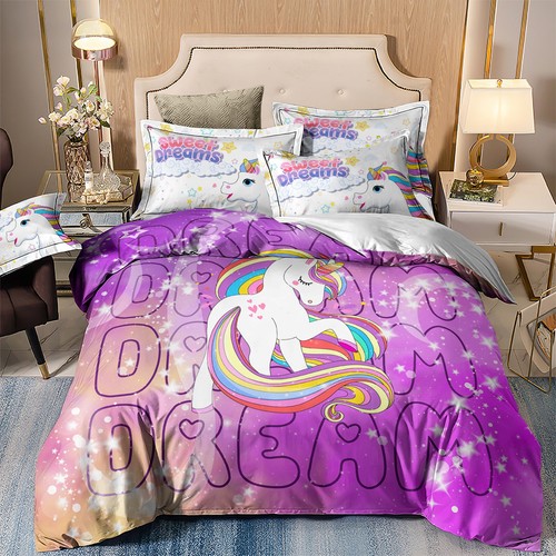 Unicorn print duvet - unicorn, quilt