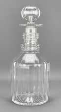 Antique GEORGIAN '3 Cushion Double Ring Neck' MALLET DECANTER - Capacity 800ml