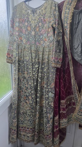 Beautifull embroidered net - embroidered,