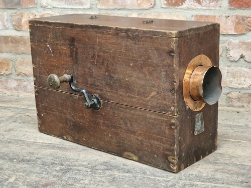Antique stained pine rotary