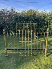 Superb Antique Brass King Size Bed County House Cottage Interiors Chic