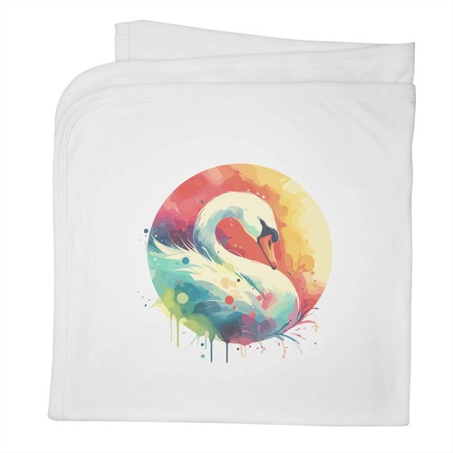 Swan baby blanket white - baby,