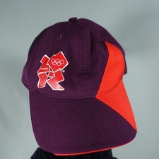 Adidas London 2012 Olympics Hat Unisex One Size Purple Red Adjustable Strap Cap