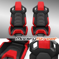 Pure Black+Red Reclinable PVC