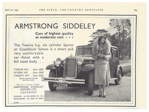 Old car advertisment for 1933 - car,