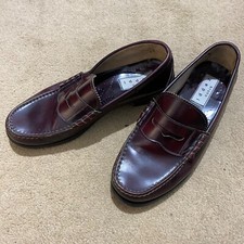 BRUNO ZEPPI Shoes Mens Leather Size 42 Smart Casual Italian Slip On Brown Office