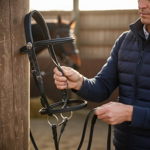 Riding bridle with - bridle,