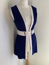 VTG 60s 70s waistcoat dress 8