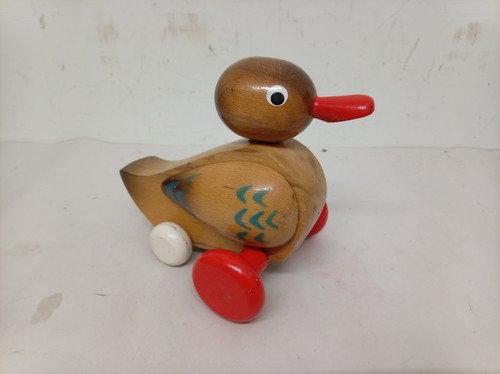 Vintage wooden pull - pull, along