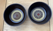 Set of 2 Denby Arabesque Cereal / Soup Bowls 14.5cm Diameter Retro Pair VGC