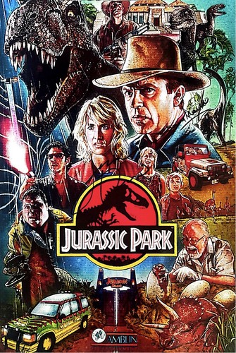 Jurassic park signed sam - signed, by