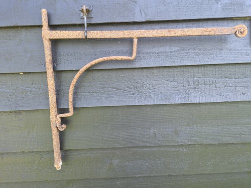 Antique wrought iron chimney - iron,