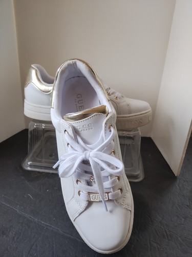 Guess sneakers white gold low - sneakers, white/gold
