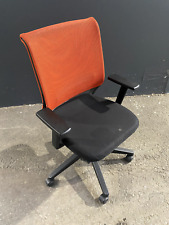 Office Chair Sedus Netwin Swivel Orange Black Fully Adjustable