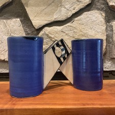Local Pottery Mug Blue Square