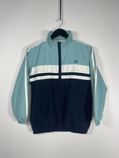 FRED PERRY Full Zip Top - Youth Medium - Blue - Good Condition - Boy’s