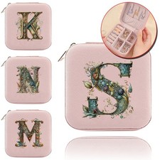 Women's Portable Jewellery Box Organizer Leather Jewelry Storage Case Travel UK