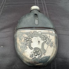 Antique Hip Flask silver