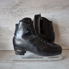 Risport Laser Black Leather Figure Ice Skates - UK Size 9.5 Italy 295 - RF4