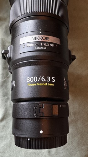 Nikon 800mm 3 - z, f/6.3